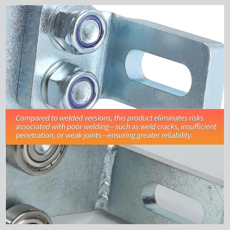 Fuperoo Electric Hoist 8 Wheel Trolley Assembly-Hoist Trolley Rollers.Ideal for Garage Hoist Systems.for use with 1-5/8" Wide and All 1-5/8" or Taller Strut Channel - Image 4